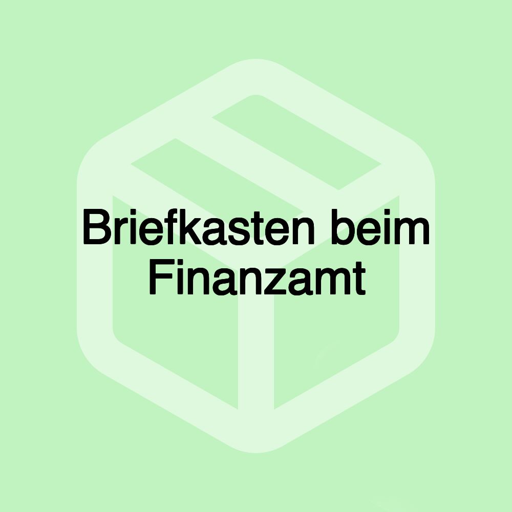 Briefkasten beim Finanzamt