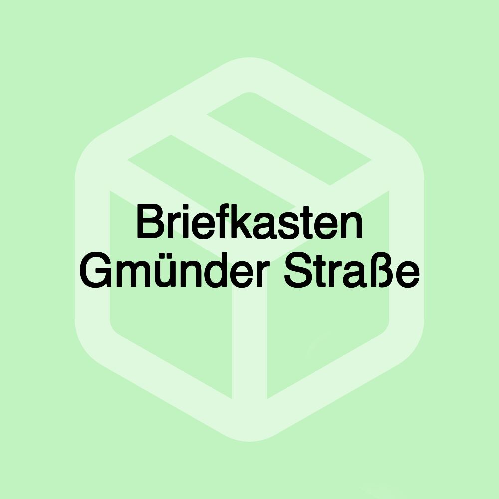 Briefkasten Gmünder Straße