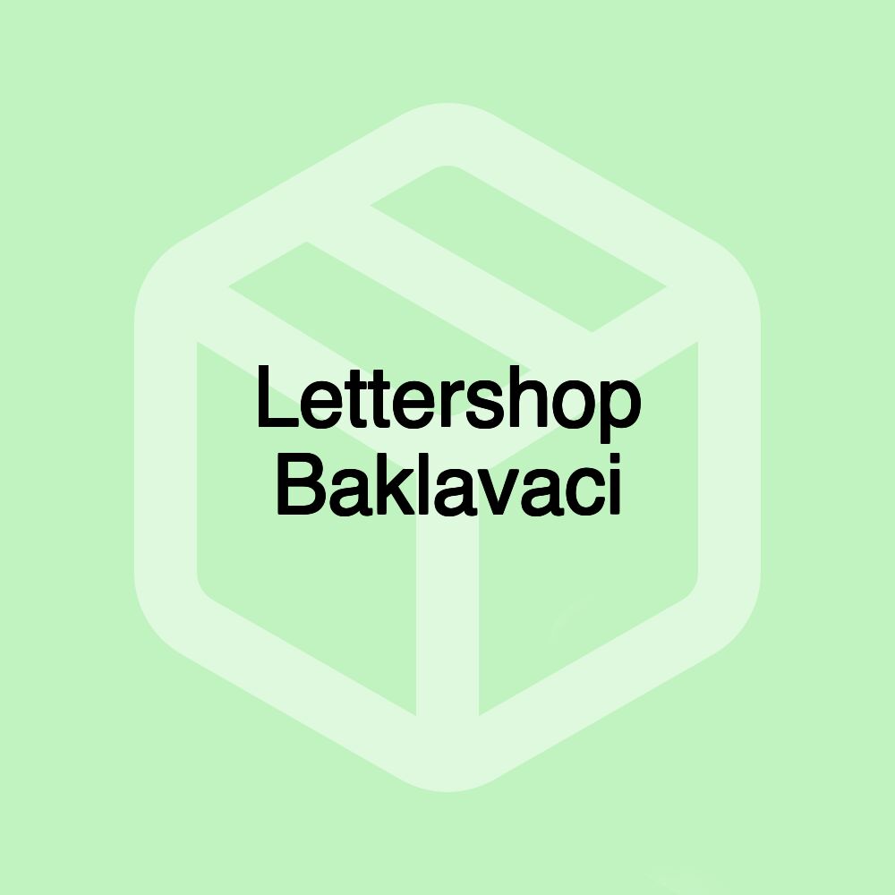 Lettershop Baklavaci