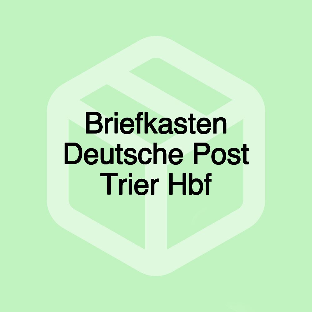 Briefkasten Deutsche Post Trier Hbf