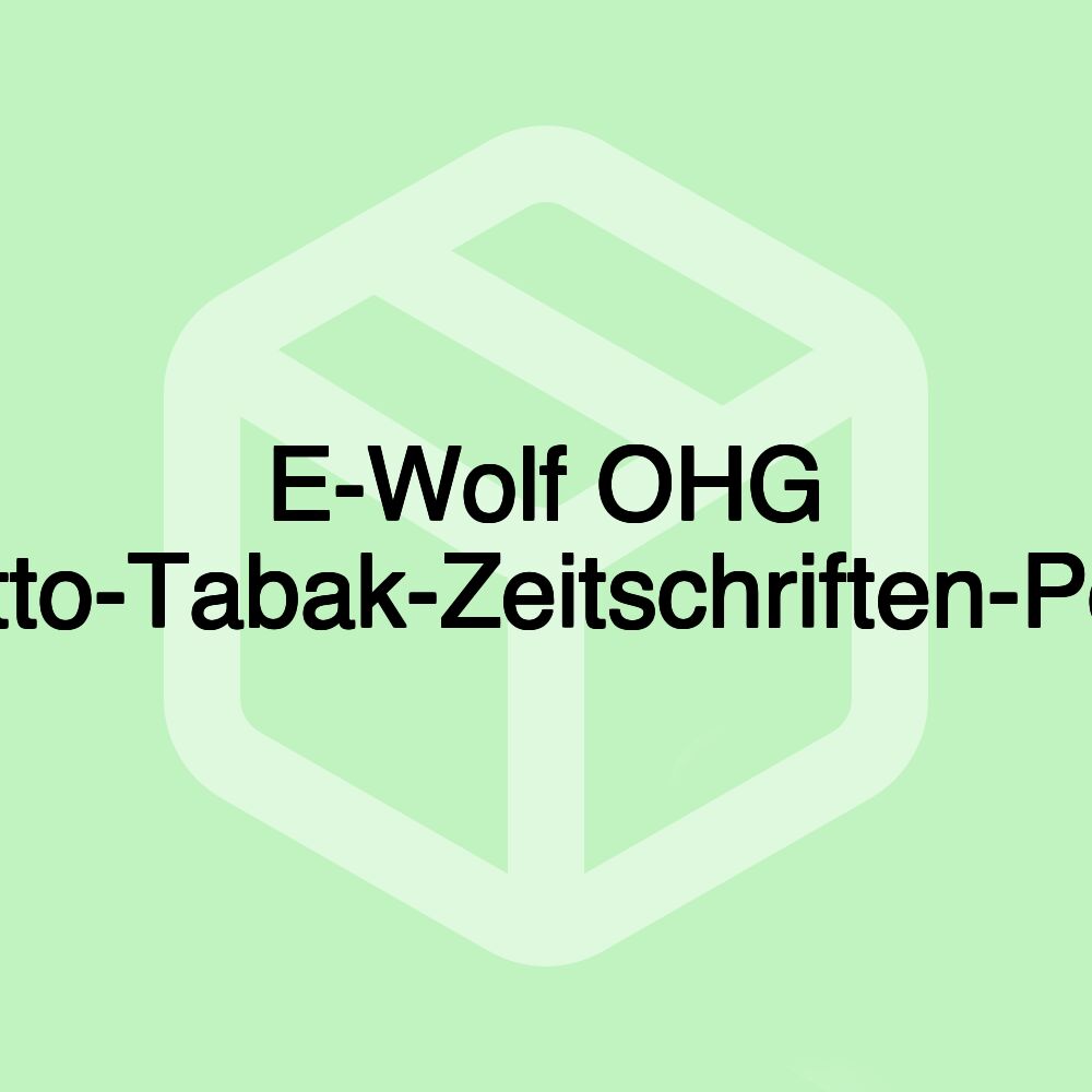 E-Wolf OHG Lotto-Tabak-Zeitschriften-Post