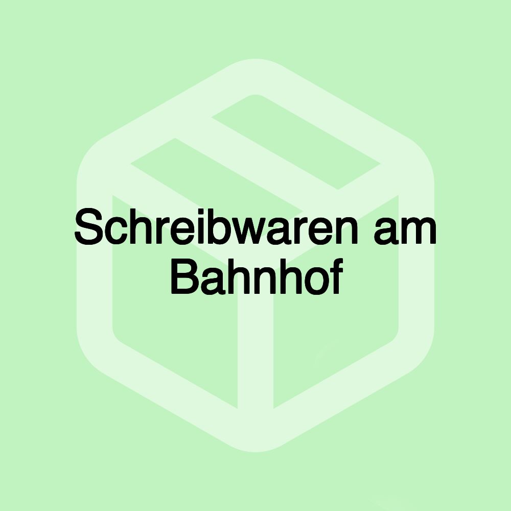 Schreibwaren am Bahnhof