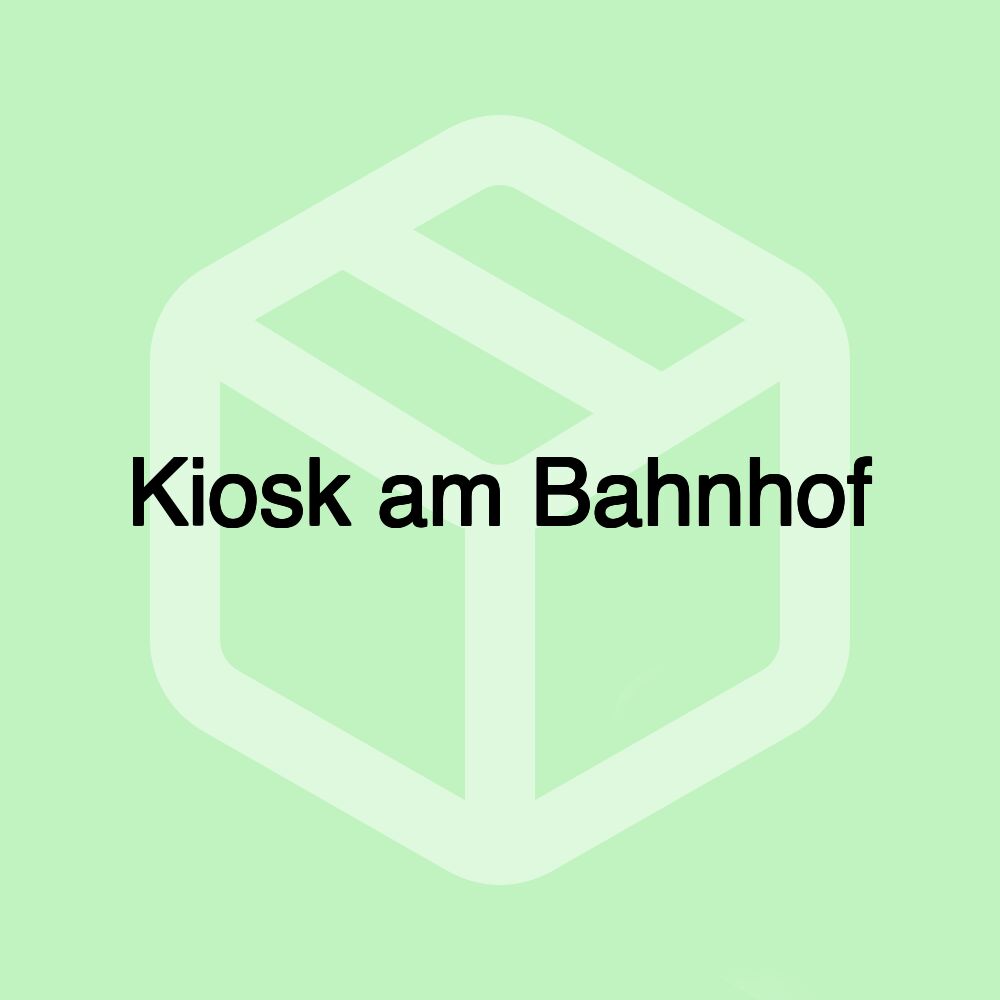 Kiosk am Bahnhof