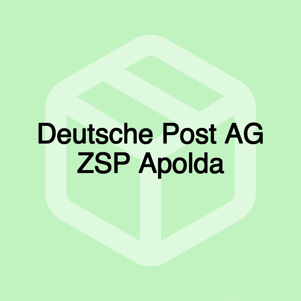 Deutsche Post AG ZSP Apolda