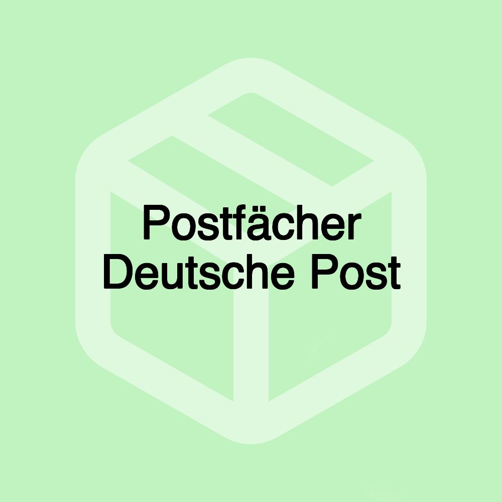 Postfächer Deutsche Post