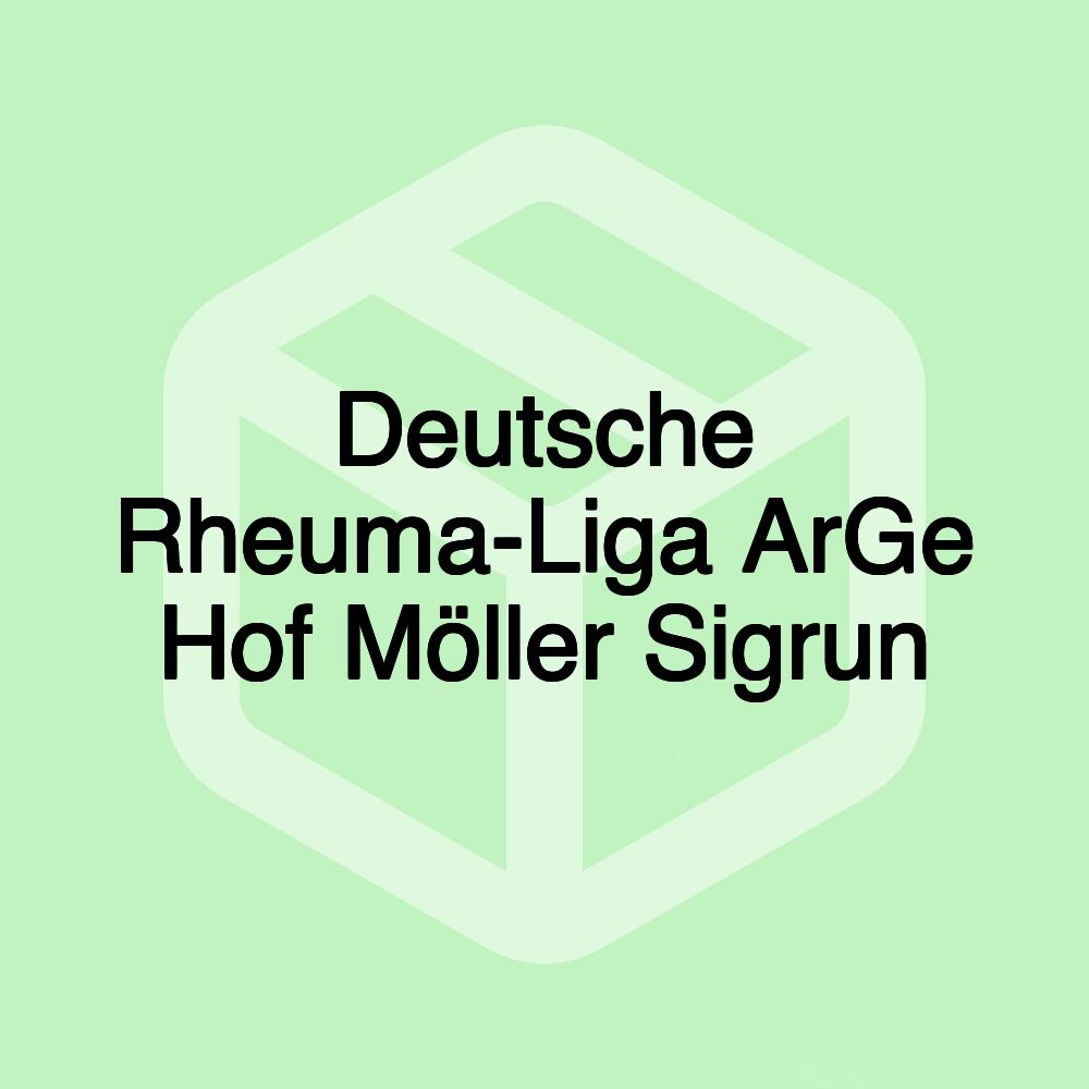 Deutsche Rheuma-Liga ArGe Hof Möller Sigrun