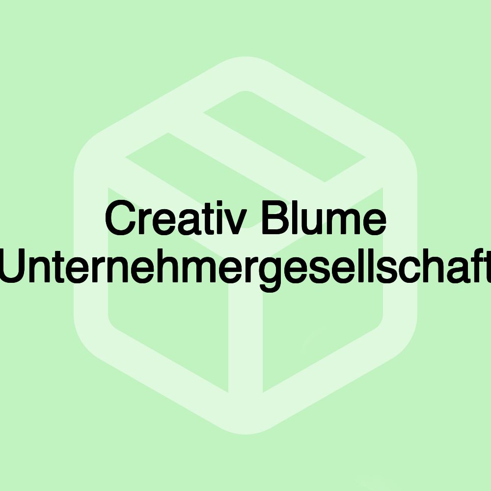 Creativ Blume Unternehmergesellschaft