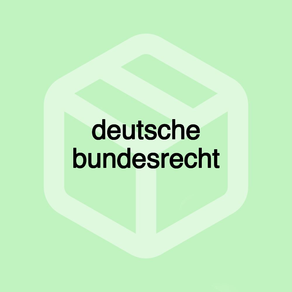 deutsche bundesrecht