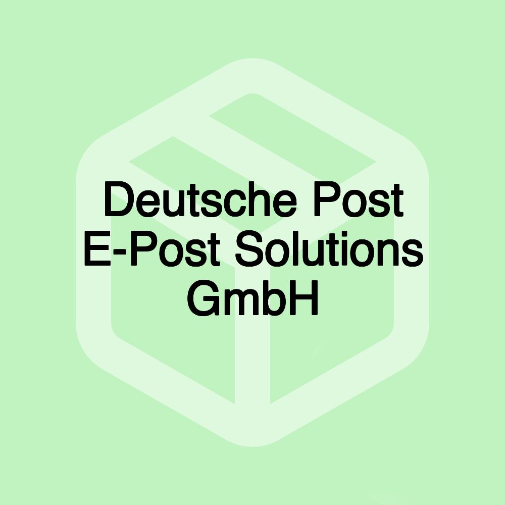 Deutsche Post E-Post Solutions GmbH