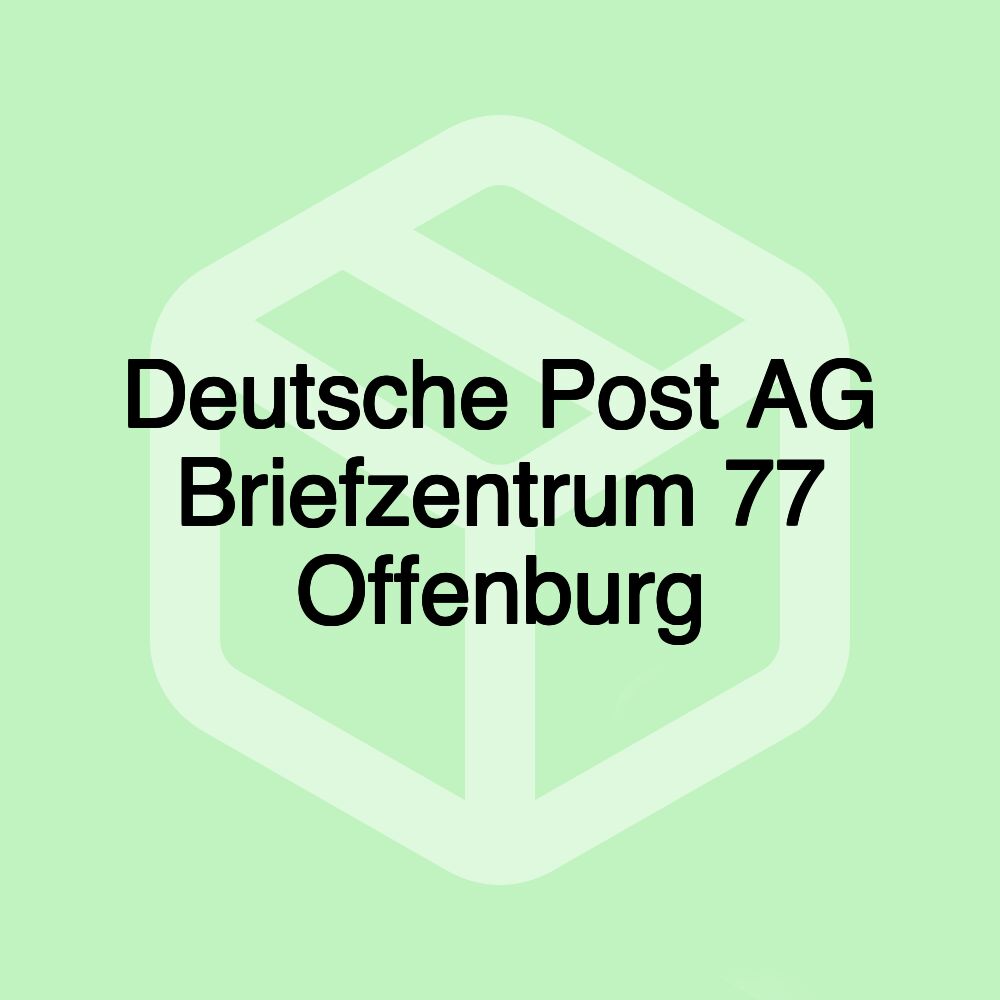 Deutsche Post AG Briefzentrum 77 Offenburg