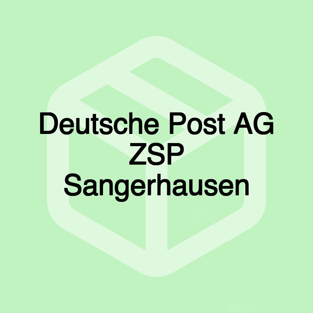 Deutsche Post AG ZSP Sangerhausen