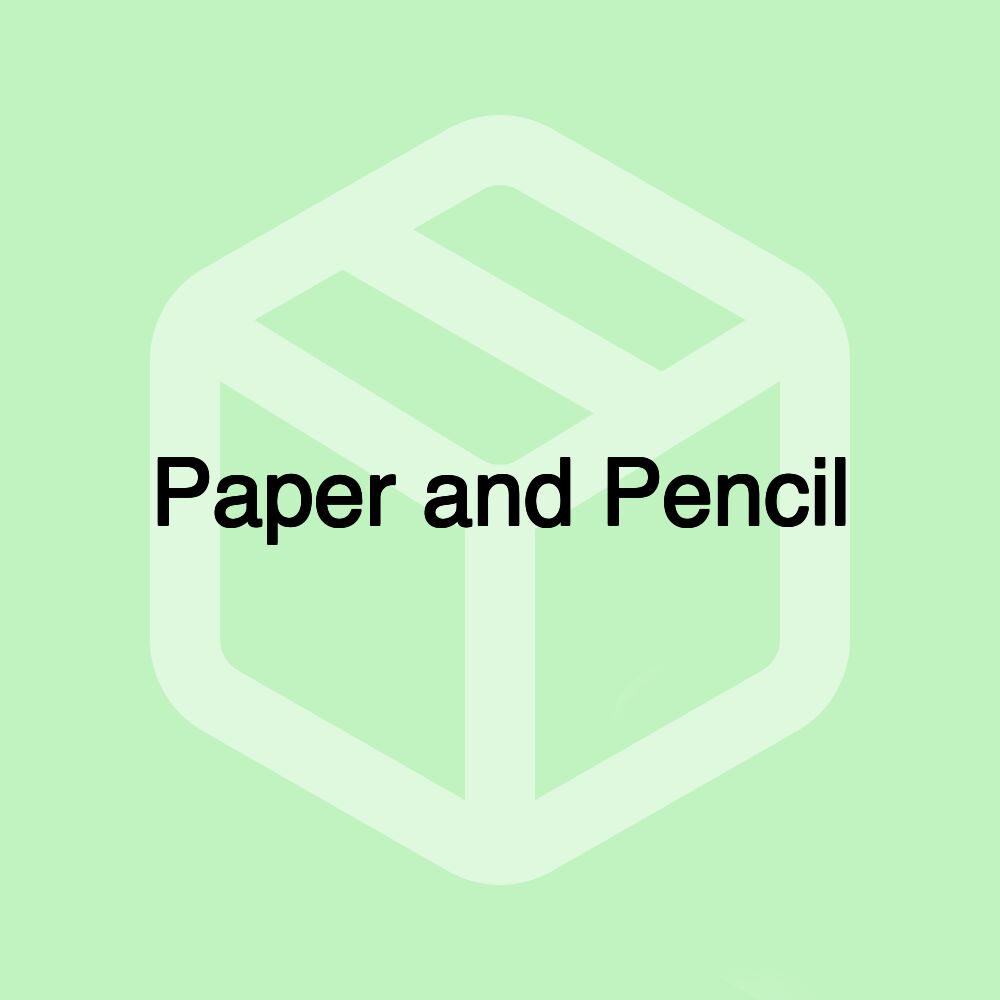 Paper and Pencil