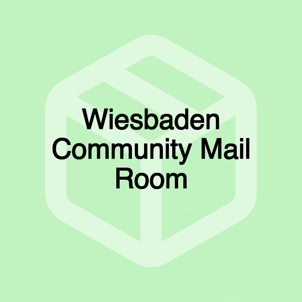 Wiesbaden Community Mail Room