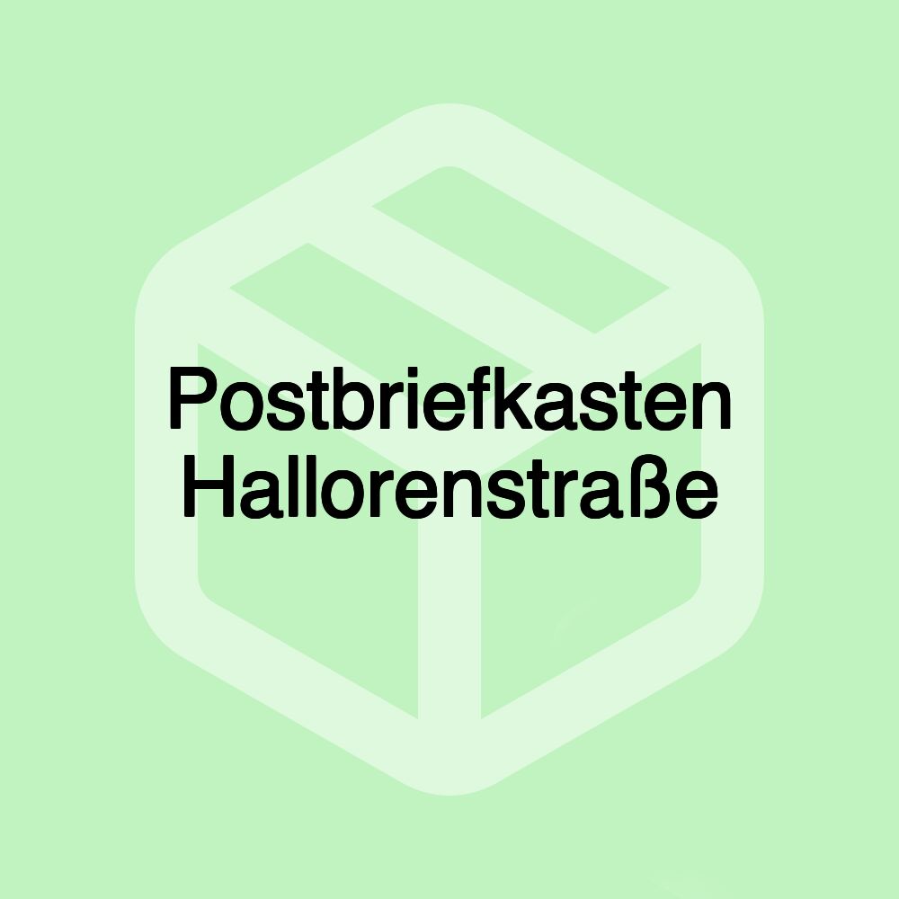 Postbriefkasten Hallorenstraße