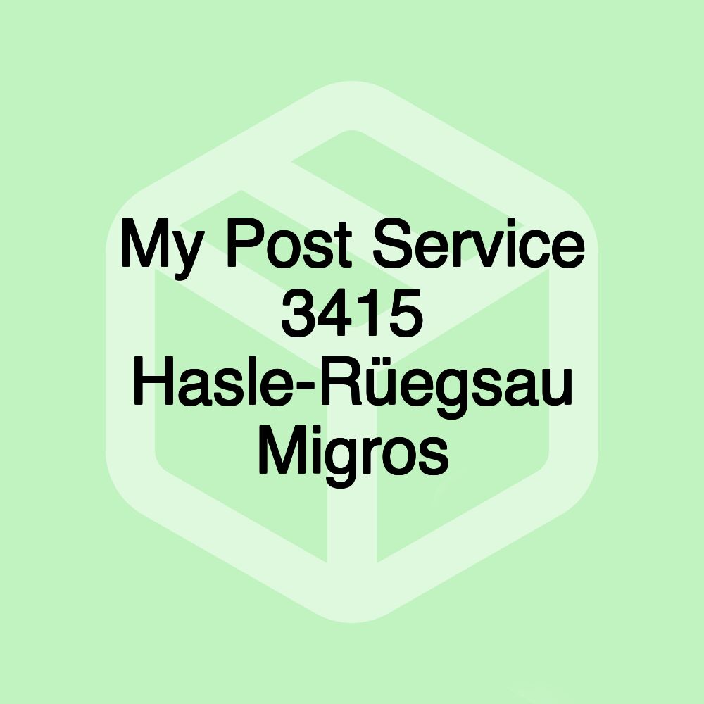 My Post Service 3415 Hasle-Rüegsau Migros