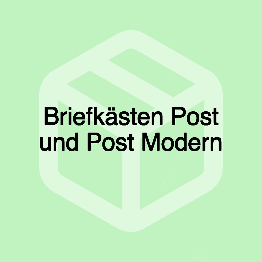 Briefkästen Post und Post Modern