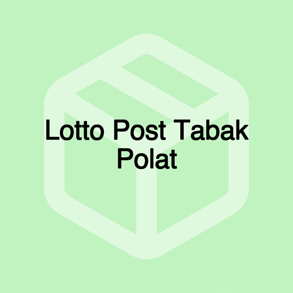 Lotto Post Tabak Polat