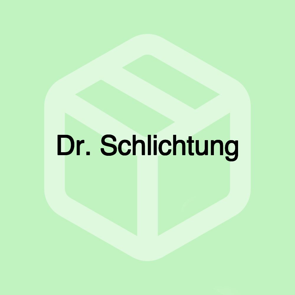 Dr. Schlichtung