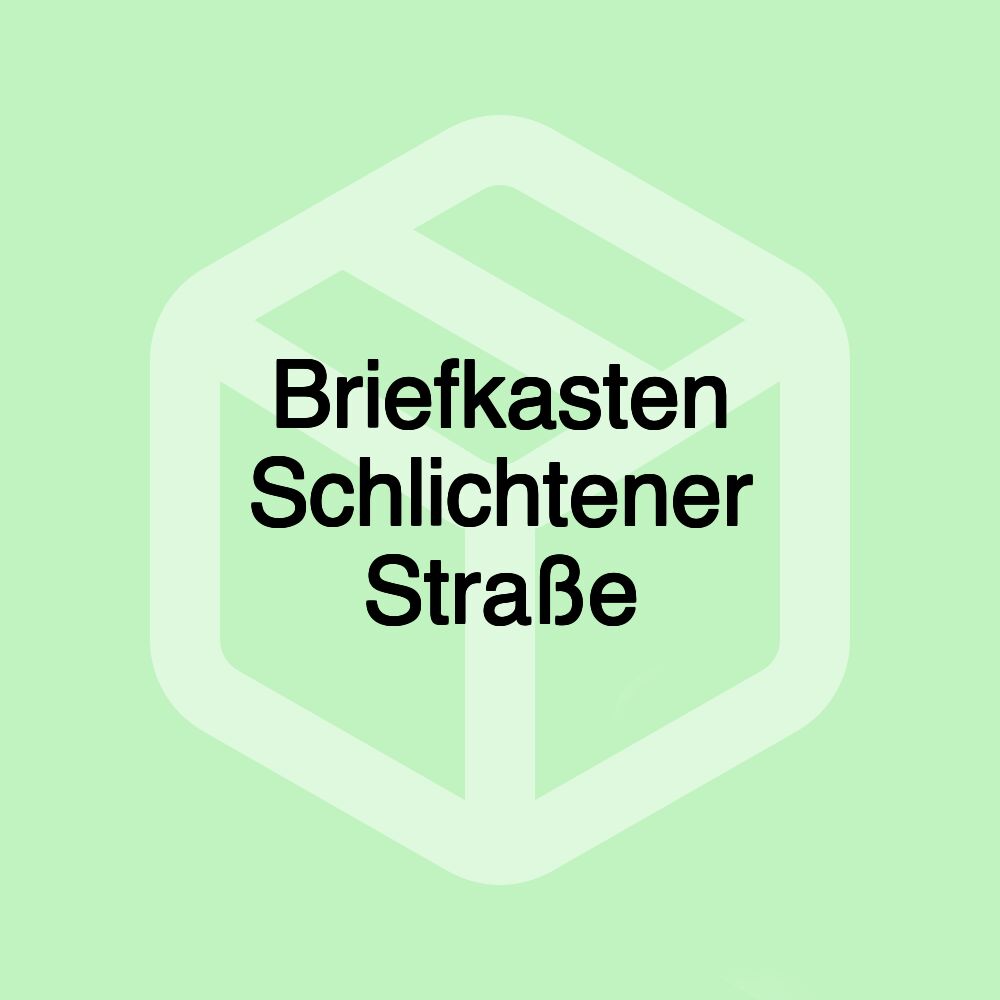 Briefkasten Schlichtener Straße